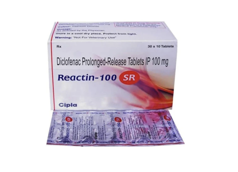 디클로페낙 Reactin 100mg (가정상비약) - 600정